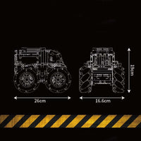 Thumbnail for Building Blocks Technic MOC Motorized RC Off Road ATV Bricks Toy Construction Set Toys - 7