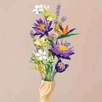 Thumbnail for Building Blocks Creator Expert Ideas Tropical Flower Bouquet Bricks Toy Construction Set Toys - 10