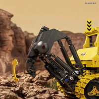 Thumbnail for Building Blocks Tech MOC Liebherr PR766 Bulldozer Bricks Toy - 7