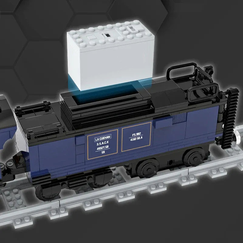 Motorized Oriental Express Simulation Train Building Blocks