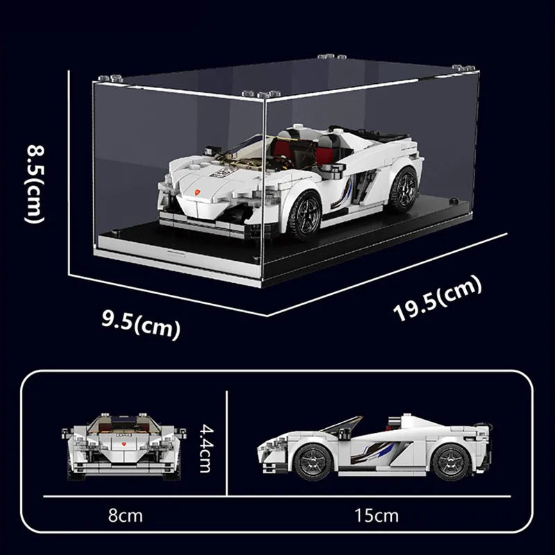 Building Blocks Tech Mini McLaren 650S Speed Champions Racers Bricks Toy Construction Set Toys - 5