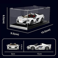 Thumbnail for Building Blocks Tech Mini McLaren 650S Speed Champions Racers Bricks Toy Construction Set Toys - 5