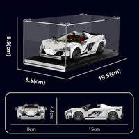 Thumbnail for Building Blocks Tech Mini McLaren 650S Speed Champions Racers Bricks Toy - 5