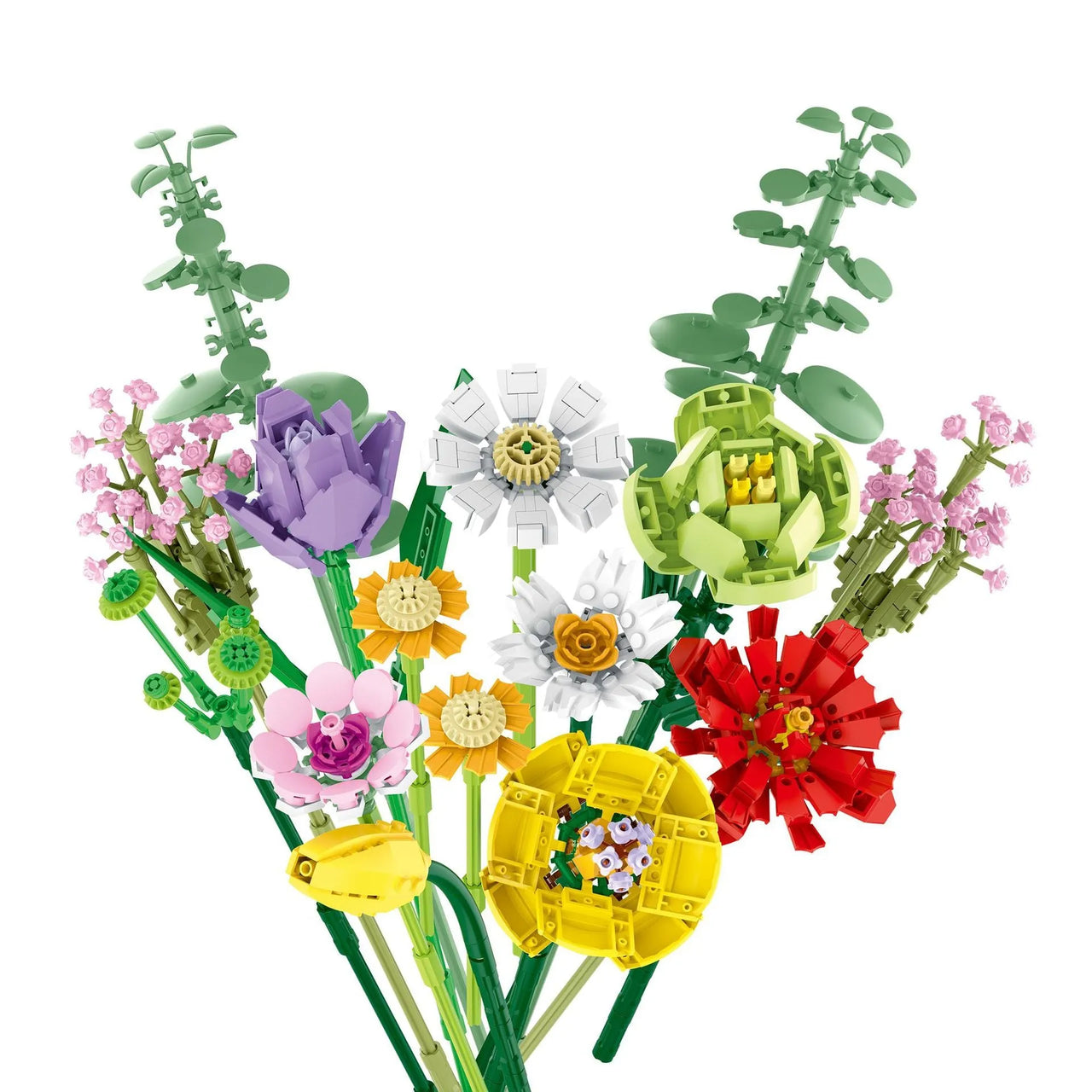 Building Blocks MOC Ideas Creator Expert Flowers Bouquet Bricks Toy Construction Set Toys - 3