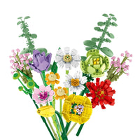 Thumbnail for Building Blocks MOC Ideas Creator Expert Flowers Bouquet Bricks Toy Construction Set Toys - 3