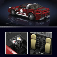 Thumbnail for Building Blocks Tech Mini 911 Targa Speed Car Champions Bricks Toy - 3