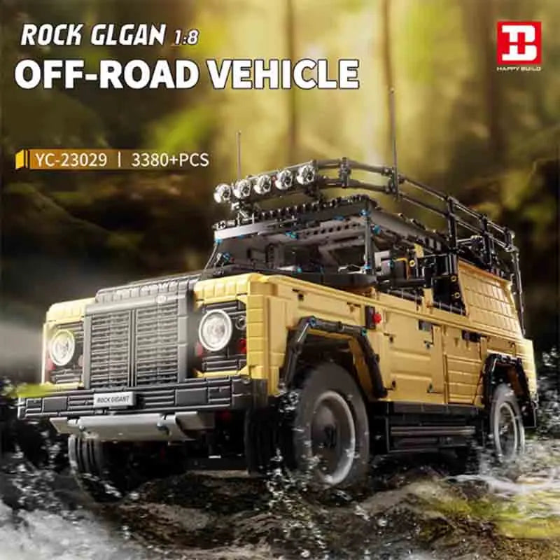 Building Blocks Tech MOC Motorized Off Road Rock Glgan Bricks Toy Construction Set Toys - 2