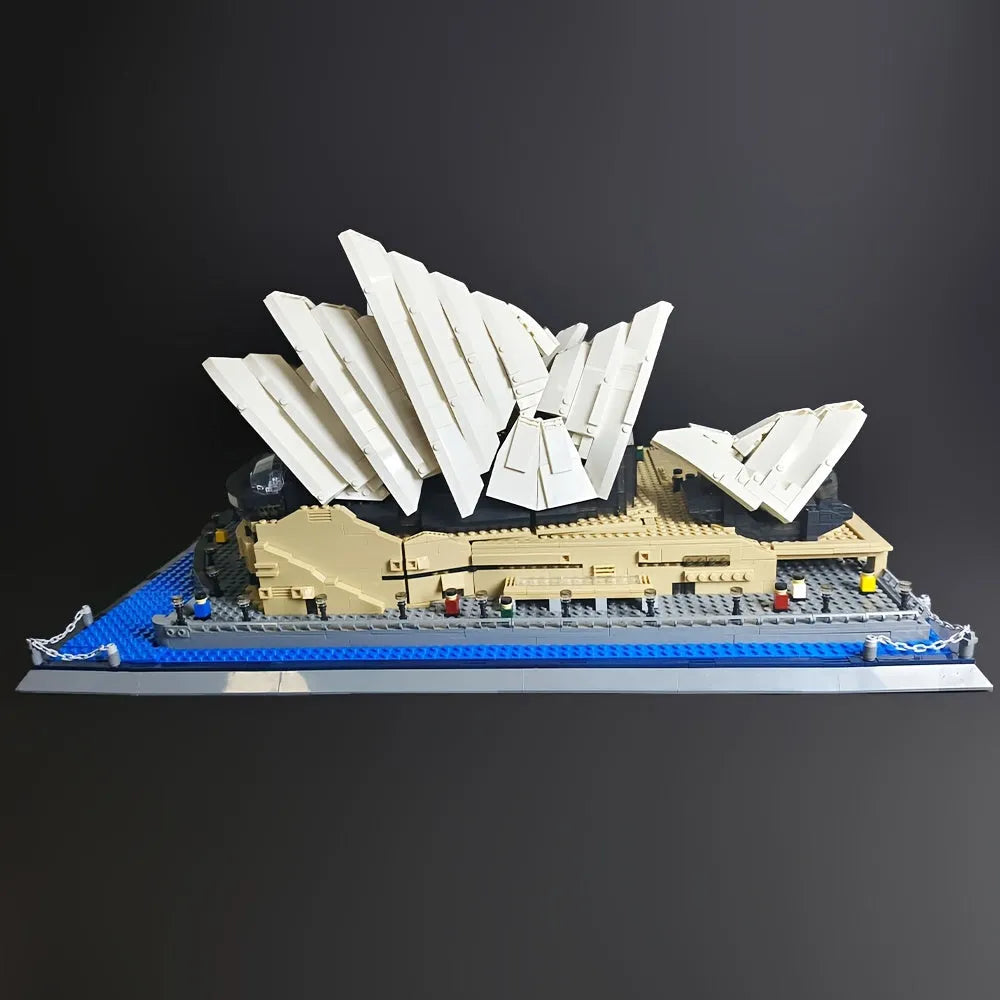 Building Blocks MOC Architecture Famous Sydney Opera House Bricks Toy - 5