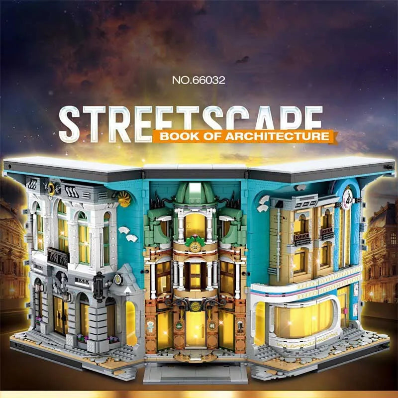 Building Blocks Harry Potter Streetscape Book of Architecture Bricks Toy Construction Set Toys - 2