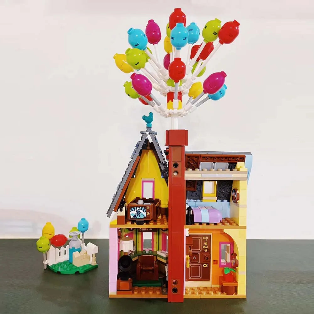 Building Blocks Creator Expert MOC Up Balloon House Bricks Toy - 3