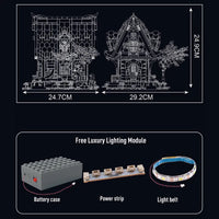 Thumbnail for Building Blocks Creator Ideas MOC Medieval City Log Cabin Bricks Toy Construction Set Toys - 5