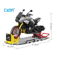 Thumbnail for Building Blocks Tech MOC Suzuki Katana Motorcycle Bricks Toy Construction Set Toys - 1