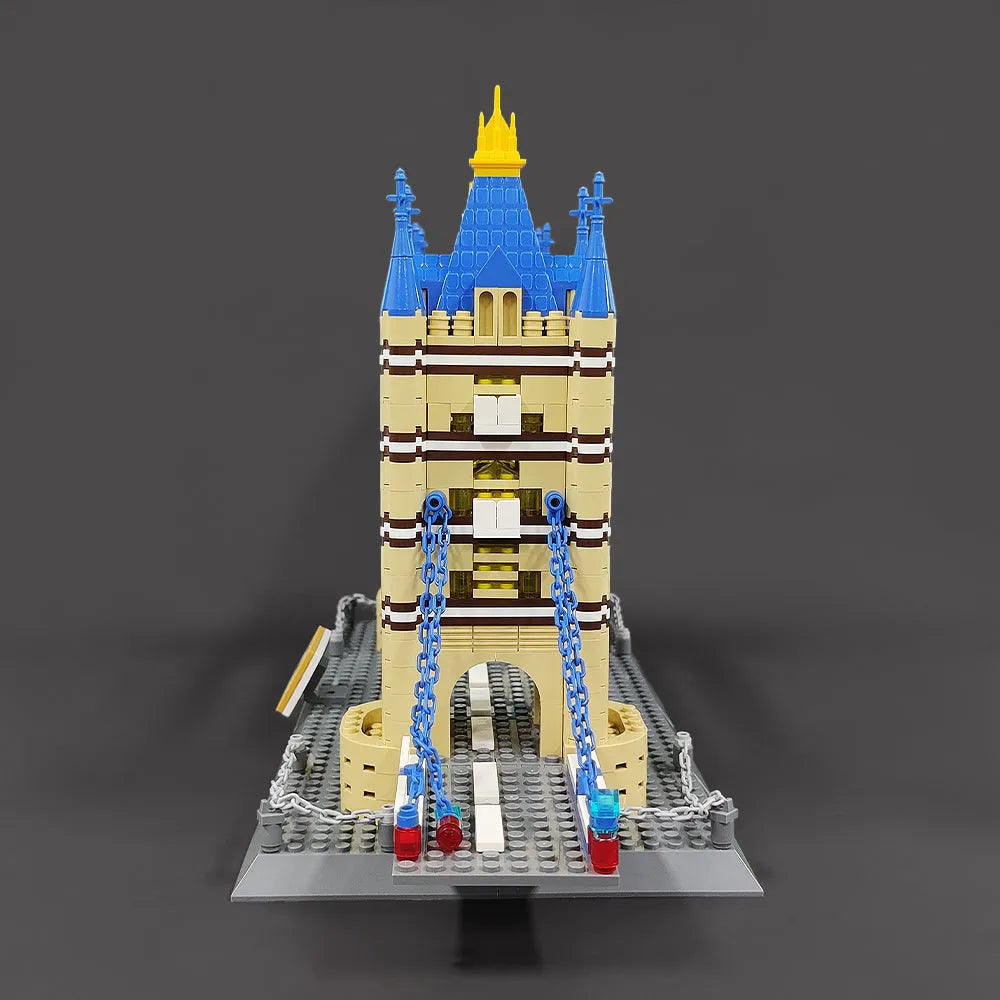 Building Blocks MOC Architecture London Tower Bridge Bricks Toys - 15