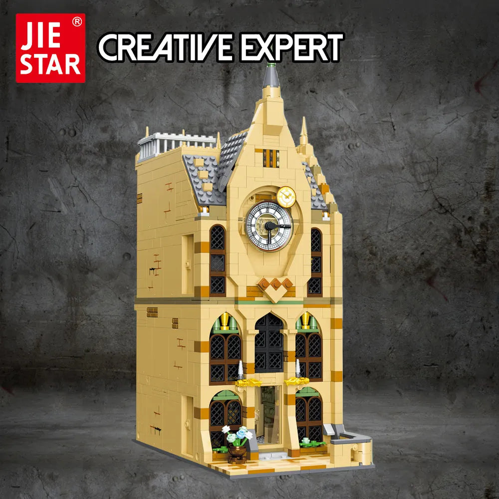 Building Blocks Harry Potter MOC Hogwarts Magic Clock Tower Bricks Toy - 5