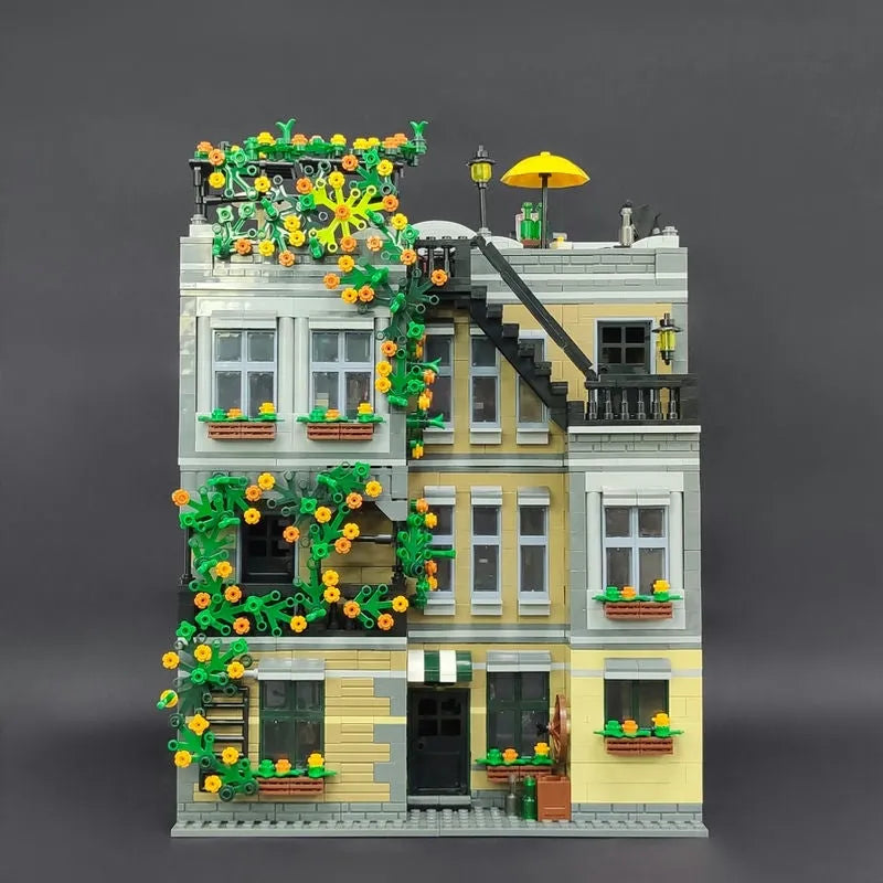 Building Blocks Expert MOC 89107 Lion Pub Club Bricks House Kids Toys Construction Set Toys - 5