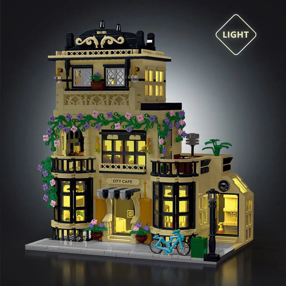 Building Blocks Creator Experts MOC City Cafe Block Module Bricks Toy - 2