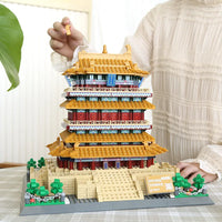 Thumbnail for Building Blocks Creator Expert MOC China Stork Tower Bricks Toy Construction Set Toys - 4