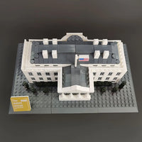 Thumbnail for Building Blocks MOC Architecture 7018 White House Bricks Skyline Kids Toys - 14