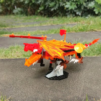 Thumbnail for Building Blocks Creator Ideas MOC Movie Fire Dragon Bricks Toy Construction Set Toys - 3
