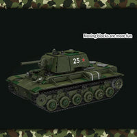 Thumbnail for Building Blocks Military Motorized KV-1 Heavy Tank Bricks Toy Construction Set Toys - 3