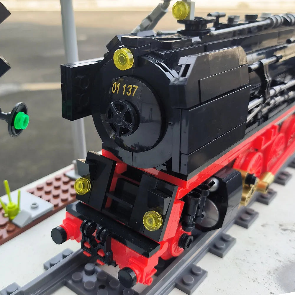 Building Blocks Tech MOC City BR01 Simulation Train Bricks Toy Construction Set Toys - 8