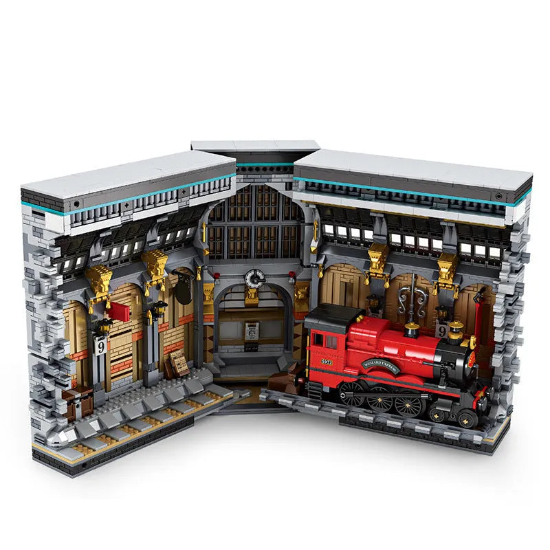 Building Blocks Harry Potter MOC Movie Magic Station Bricks Toy Construction Set Toys - 1