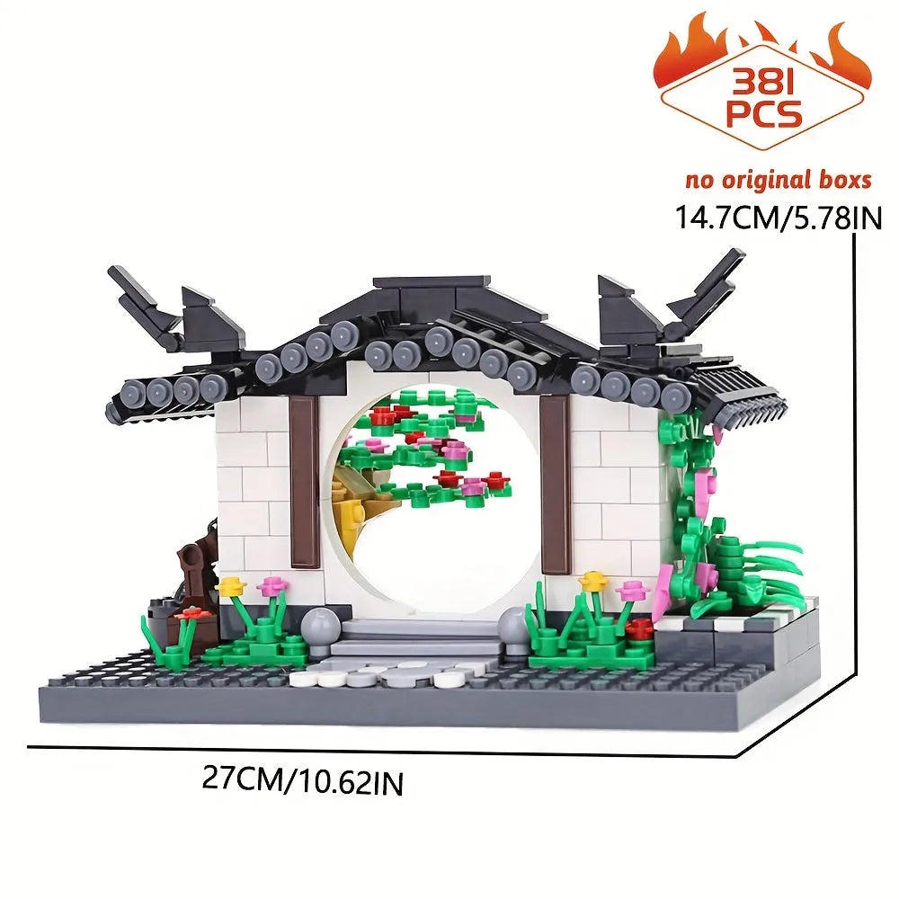 Building Blocks Creator Expert MOC Huizhou Architecture Arch Bricks Toy Construction Set Toys - 2