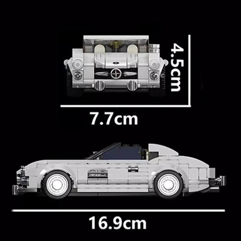 Building Blocks Tech Mini Mercedes-Benz 300SL Speed Champions Racers Bricks Toy - 6