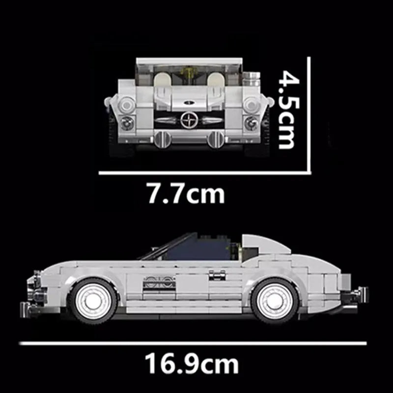 Building Blocks Tech Mini Mercedes - Benz 300SL Speed Champions Racers Bricks Toy - 6