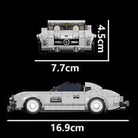 Thumbnail for Building Blocks Tech Mini Mercedes-Benz 300SL Speed Champions Racers Bricks Toy - 6