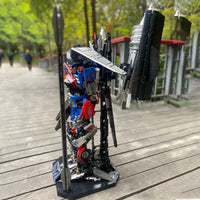 Thumbnail for Building Blocks Mecha Transformer MOC DJ Rambo Man Robot Bricks Toy - 5
