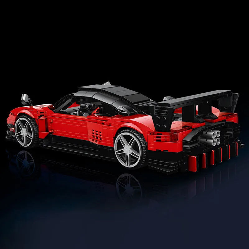 Building Blocks Tech MOC Supercar Pagani Zonda R Racing Car Bricks Toy - 4