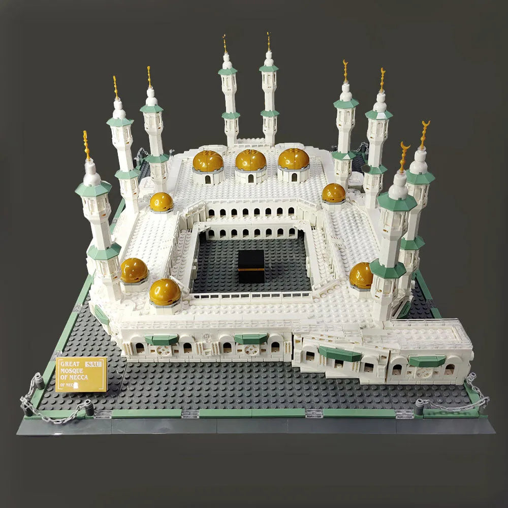 Building Blocks Architecture MOC Great Mecca Grand Mosque Bricks Toy Construction Set Toys - 1