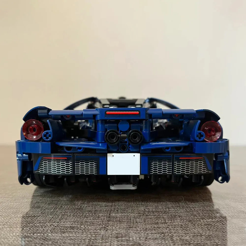 Building Blocks Tech MOC 2022 Ford GT Racing Sports Car Bricks Toy - 4