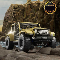 Thumbnail for Building Blocks Tech MOC RC Jeep Wrangler SUV Car Bricks Toy Construction Set Toys - 3
