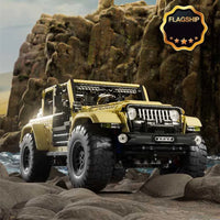 Thumbnail for Building Blocks Tech MOC RC Jeep Wrangler SUV Car Bricks Toy - 3