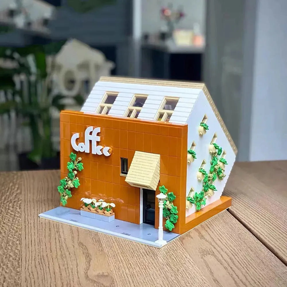 Building Blocks Creator Expert City MOC Upside Down Cafe Bricks Toys Construction Set Toys - 6