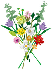 Thumbnail for Building Blocks Creator Expert Ideas Flower Bouquet Bricks Toy Construction Set Toys - 1