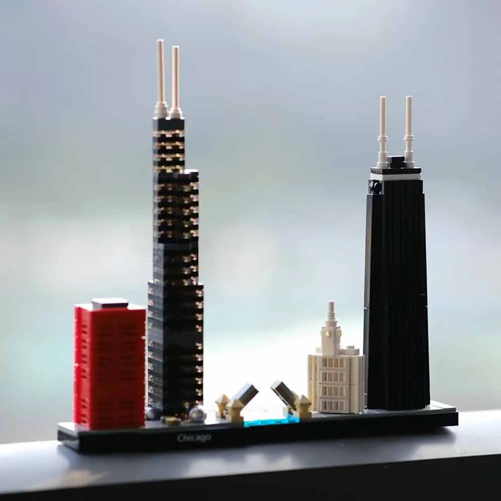 Building Blocks Architecture MOC Chicago Skyline Bricks Toy - 6
