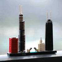 Thumbnail for Building Blocks Architecture MOC Chicago Skyline Bricks Toy - 6