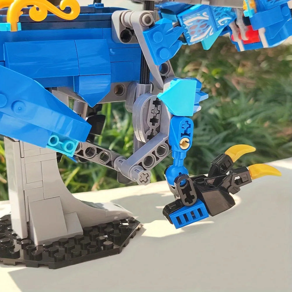 Building Blocks Creator Ideas Movie MOC Water Dragon Bricks Toy Construction Set Toys - 7