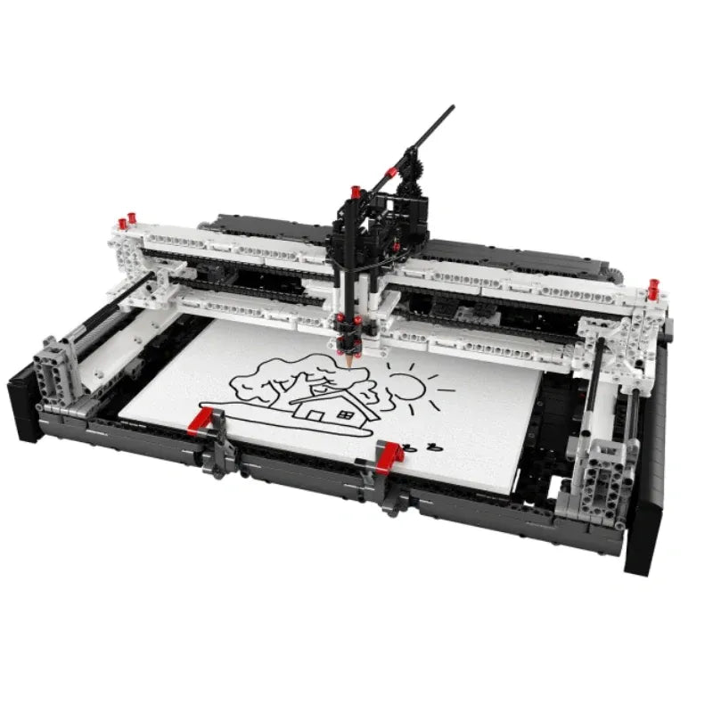 Building Blocks Technic Expert Motorized Plotter Bricks Toy Construction Set Toys - 1