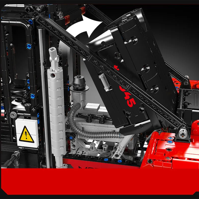 Building Blocks Tech Motorized Heavy Duty Forklift Truck Bricks Toy Construction Set Toys - 7