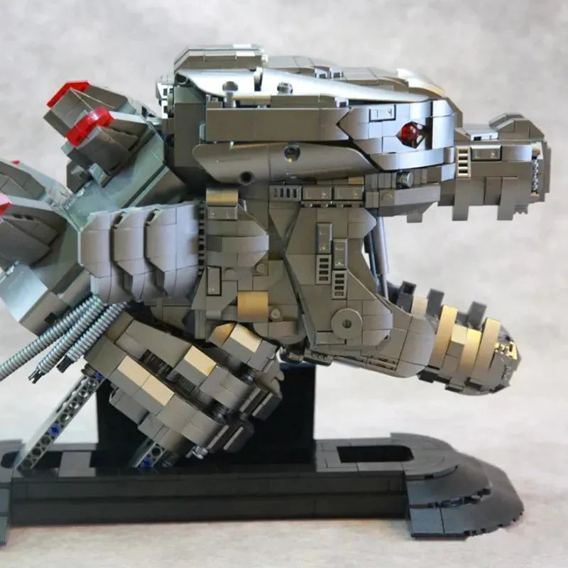 Building Blocks MOC Ideas Experts King Kong Head Mecha Bricks Toy Construction Set Toys - 8
