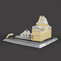 Thumbnail for Building Blocks MOC Architecture City Paris The Louvre Bricks Kids Toys Construction Set Toys - 10