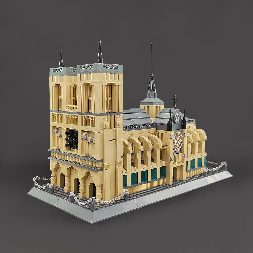 Building Blocks MOC Architecture Paris Notre Dame Cathedral Bricks Toy - 20