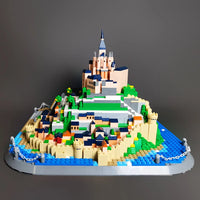 Thumbnail for Building Blocks Architecture MOC Famous Saint Michel Mount Bricks Toy - 4