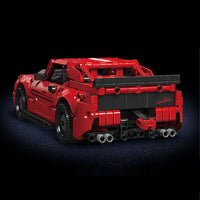 Thumbnail for Building Blocks Tech Challenger Pull Back Sports Car Bricks Toy - 3