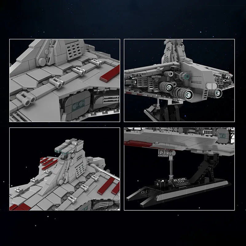Building Blocks Star Wars MOC Republic Attack Cruiser Bricks Toy - 6