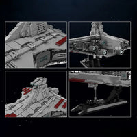 Thumbnail for Building Blocks Star Wars MOC Republic Attack Cruiser Bricks Toy - 6